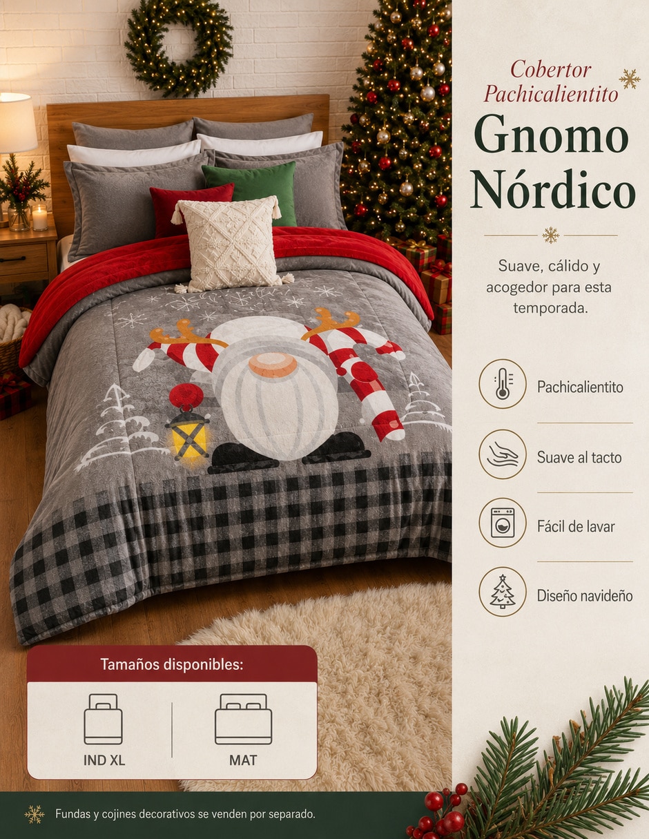 Cobertor Personajes navideños 2