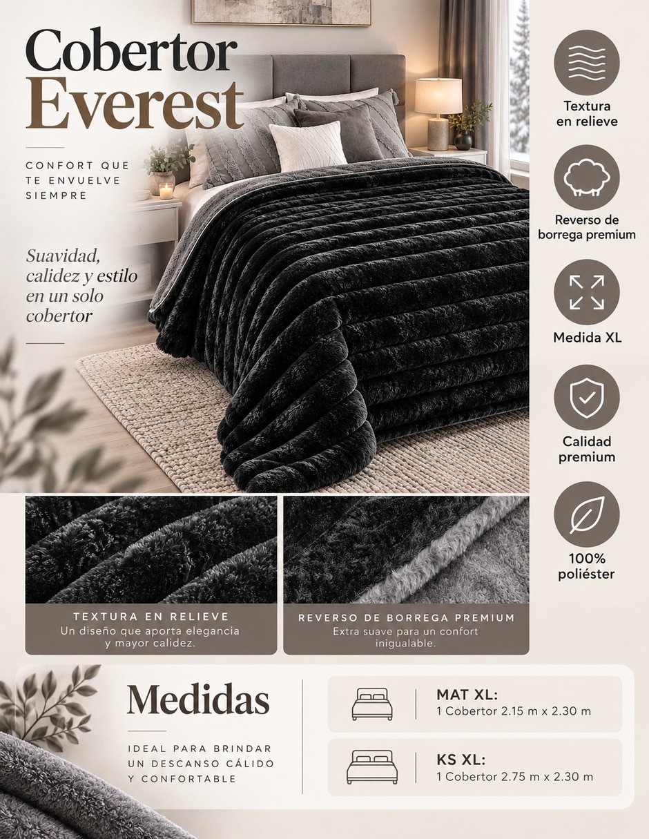 Cobertor estampado a rayas 2