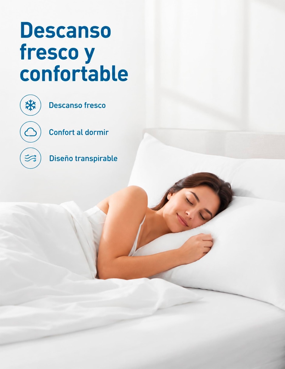Set almohada de microfibra firmeza media