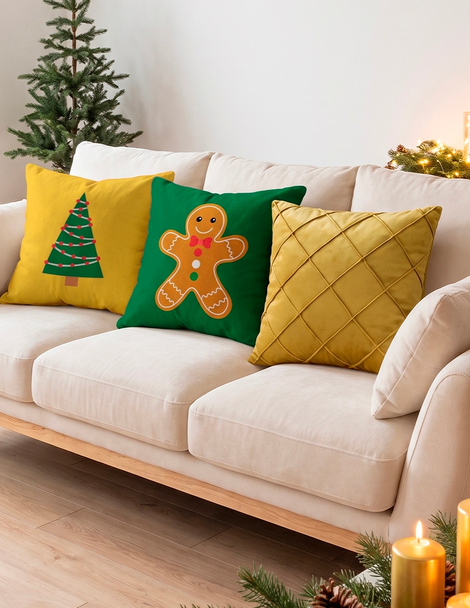 Set de cojín decorativo navidad 5