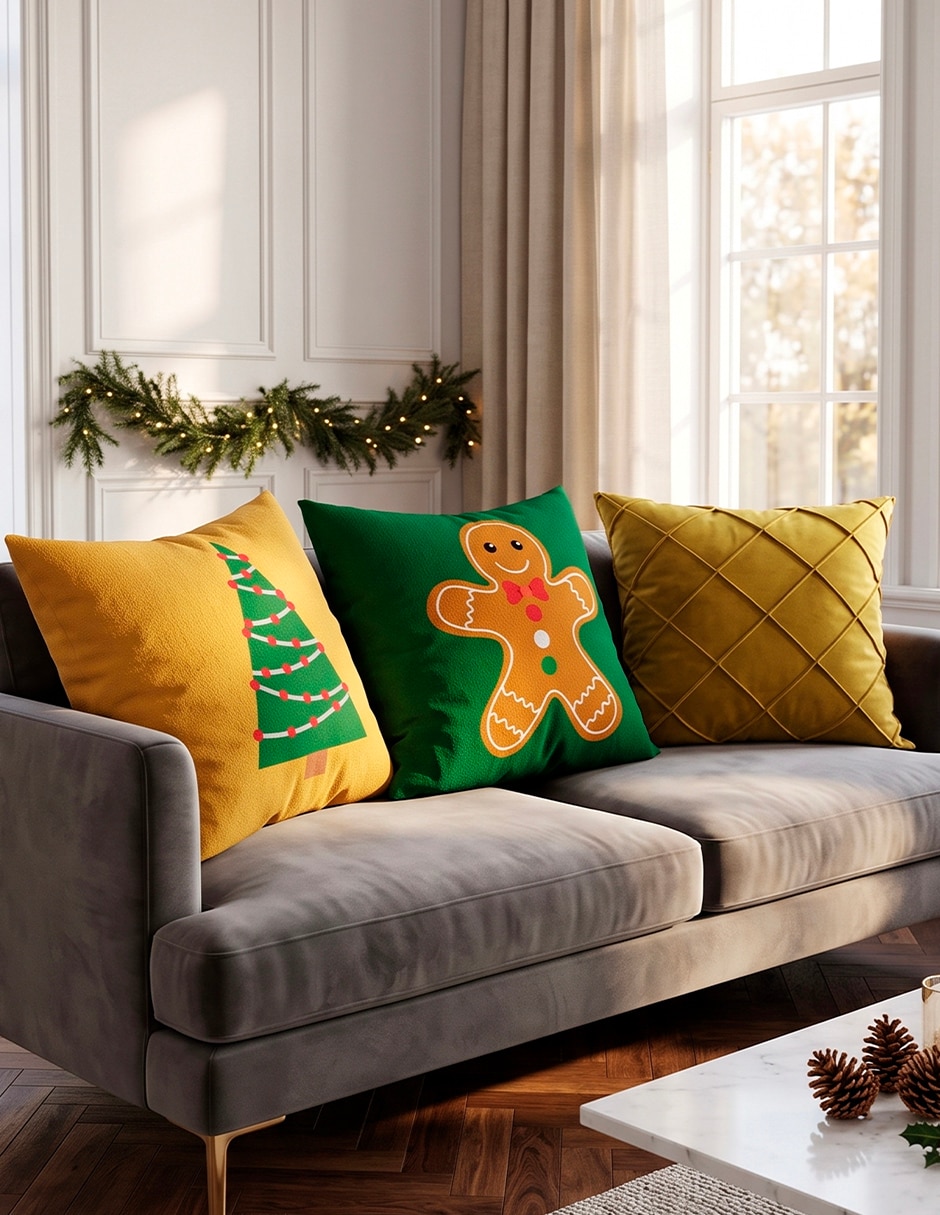 Set de cojín decorativo navidad 4