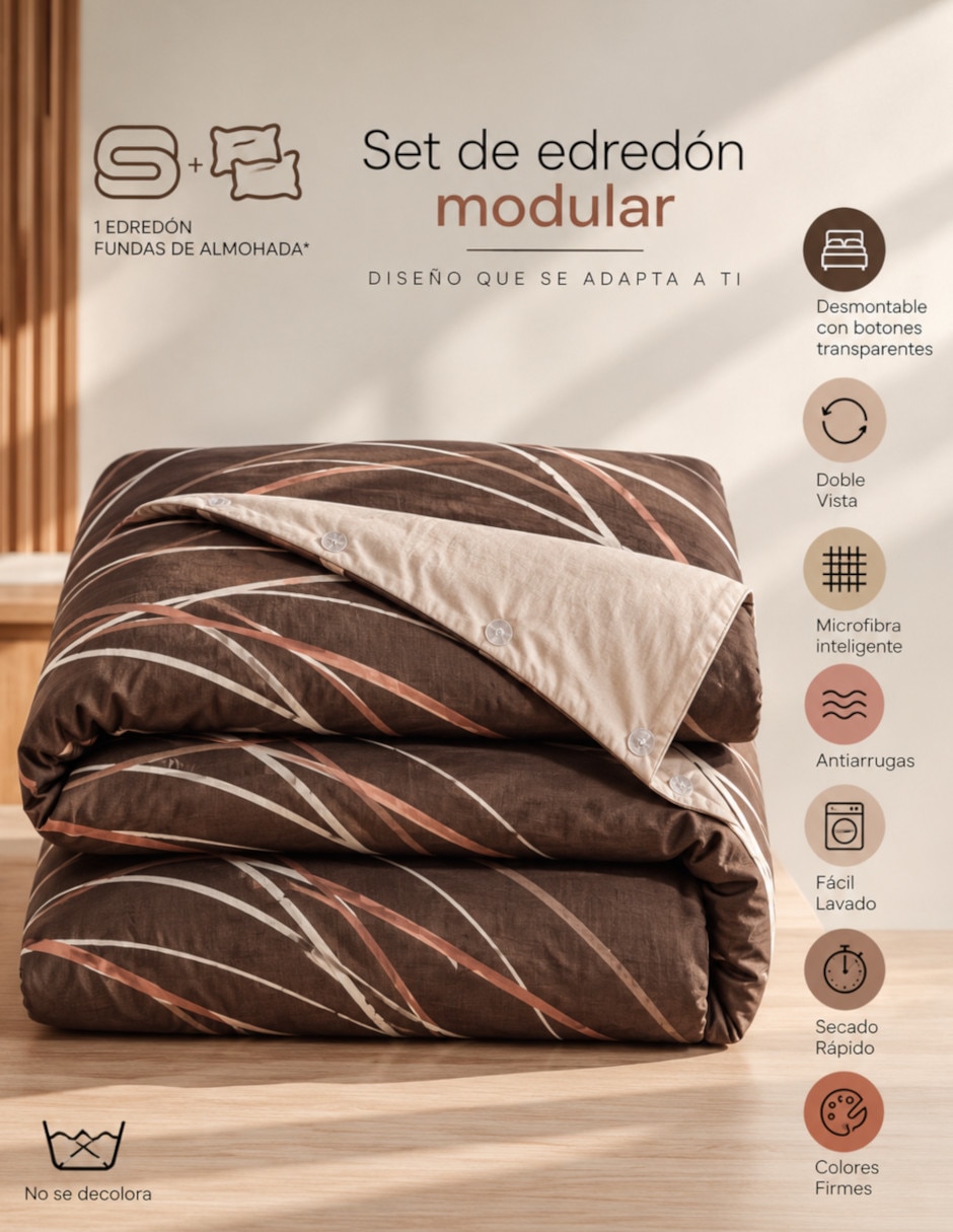 Set edredón modular terra linea 6
