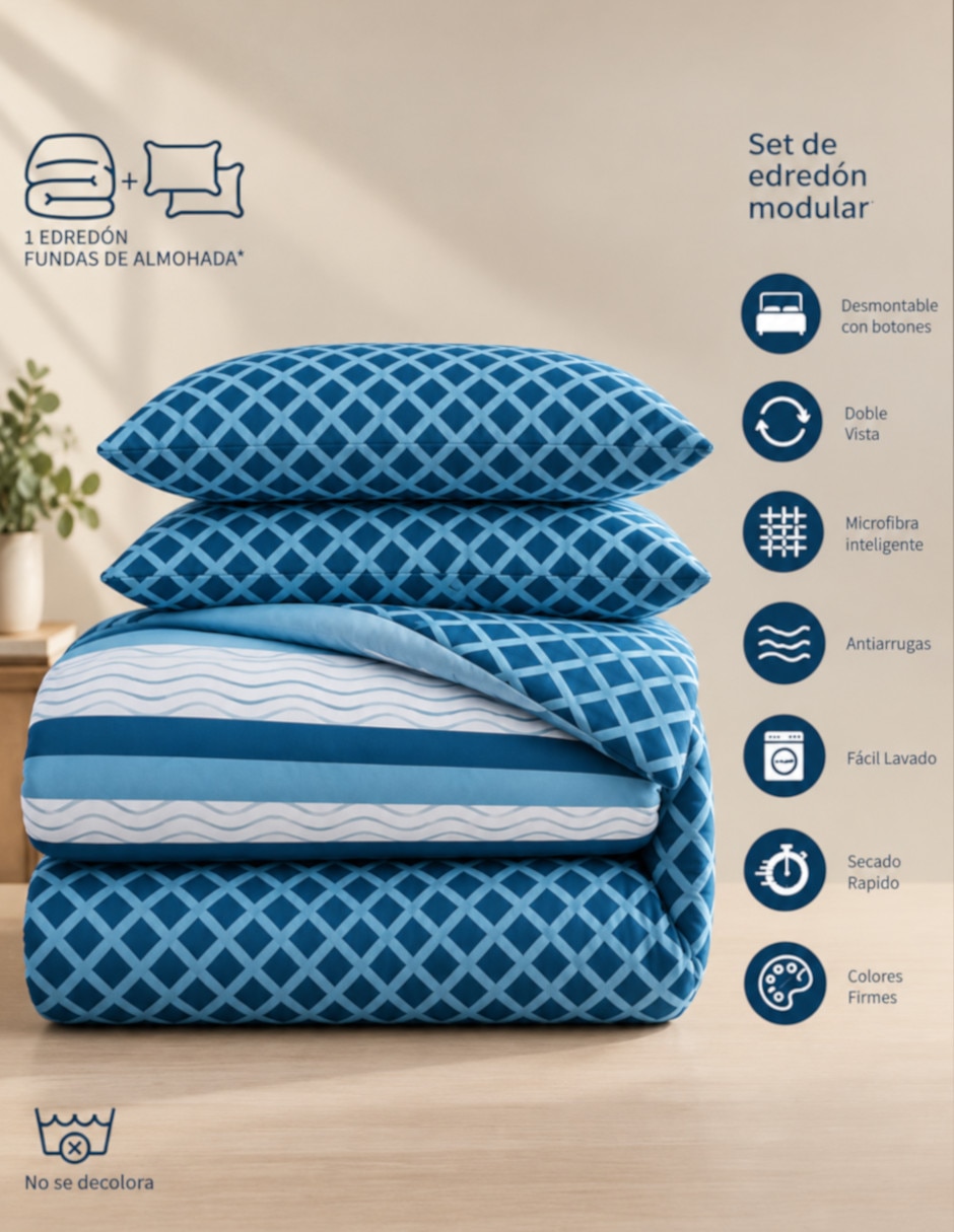 Set edredón Modular Riviera Blu 2
