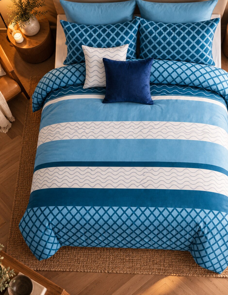 Set edredón Modular Riviera Blu 4