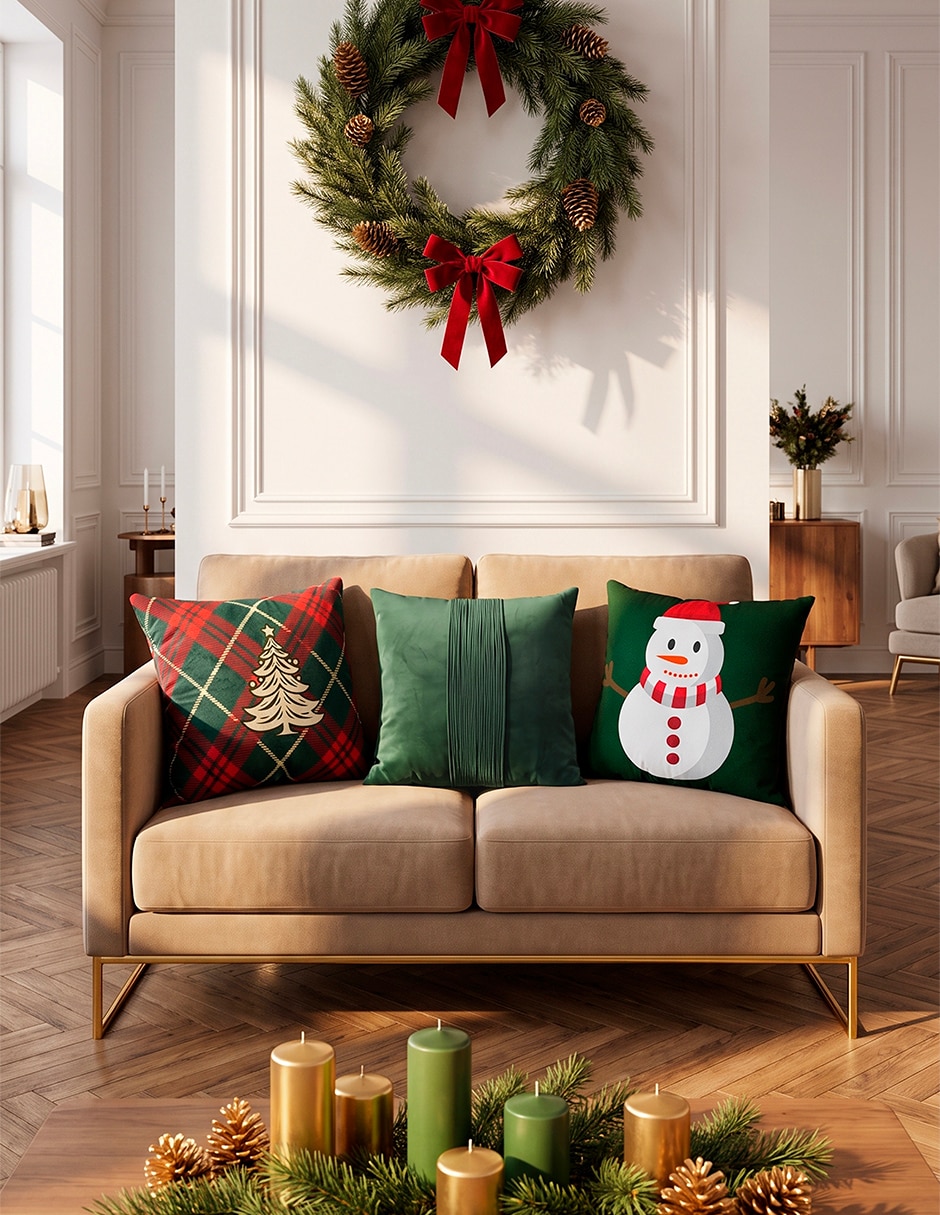Set de cojín decorativo navidad 5