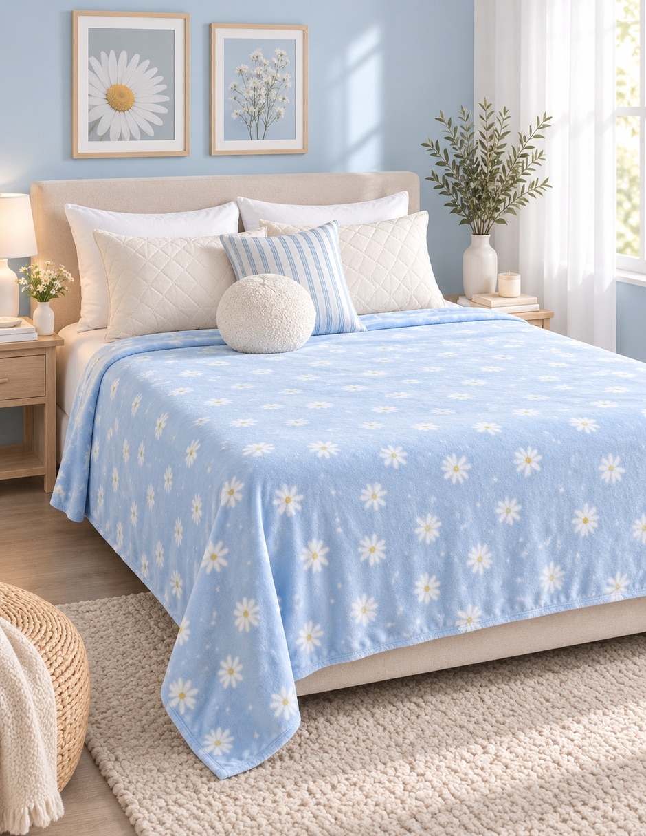 Cobertor estampado floral Cobertor estampado floral