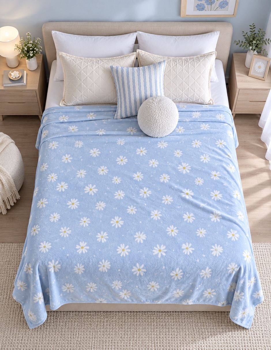 Cobertor estampado floral 4