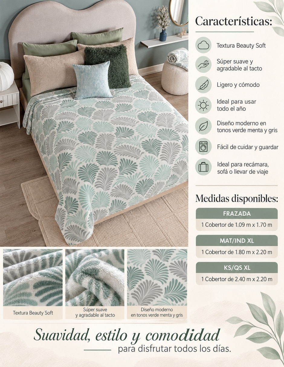 Cobertor estampado diferentes diseños 3
