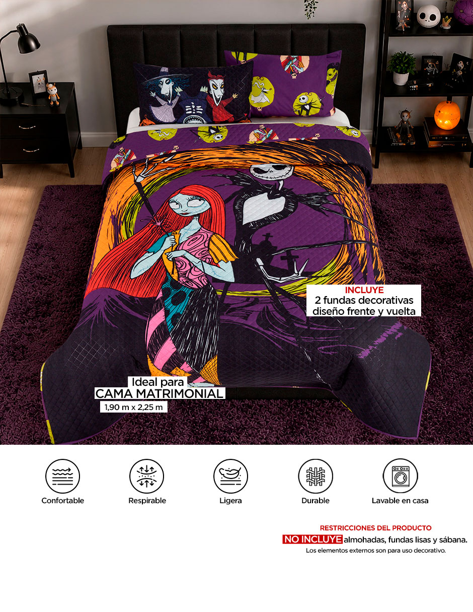 Set de colcha microfibra jack moon 11