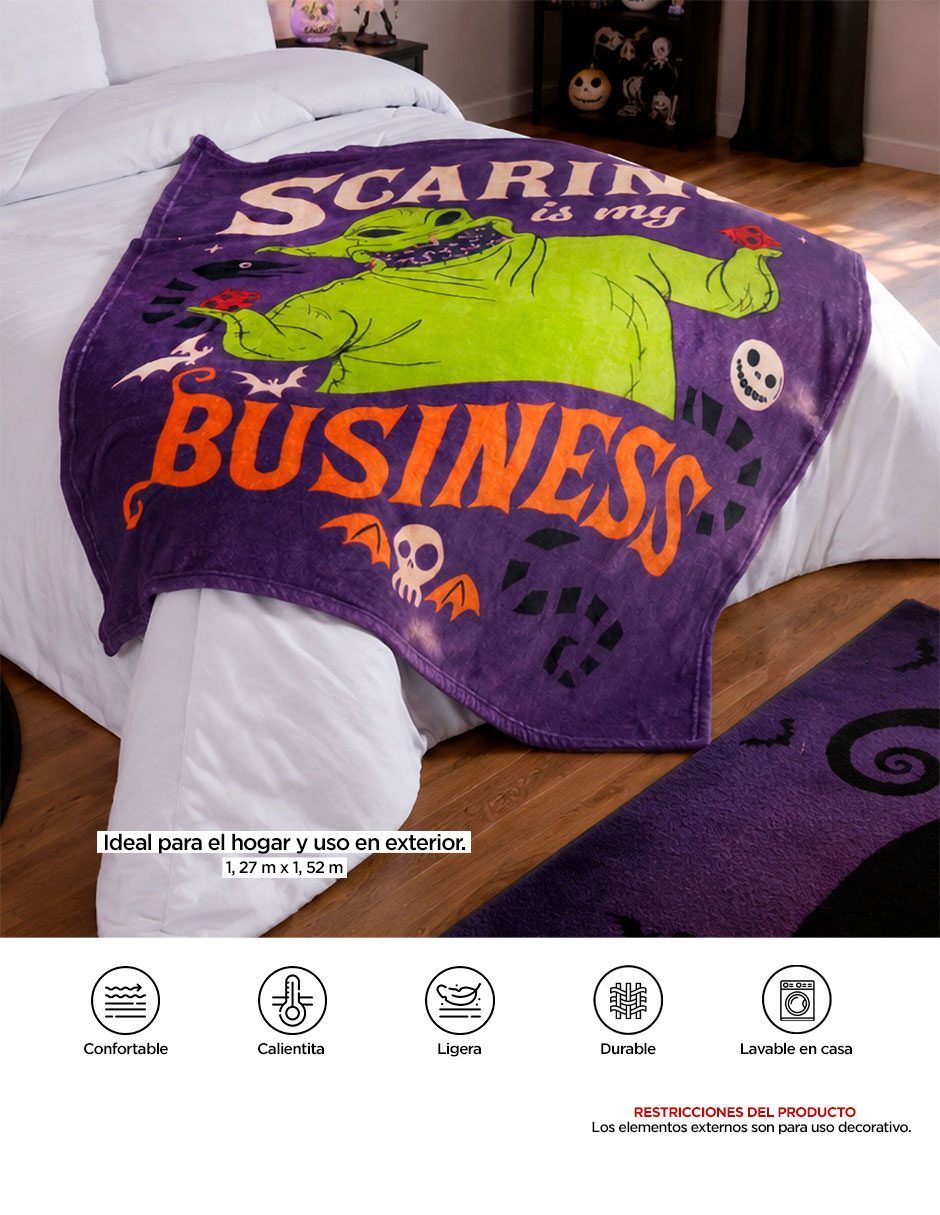 Frazada de tejido plano Serenity Scaring Jack Skellington 7