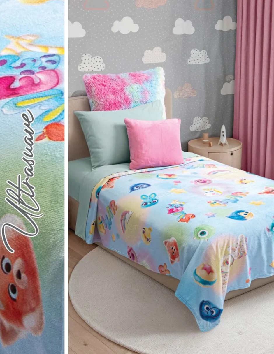Cobertor Pixar ligero Pals estampado Infantil
