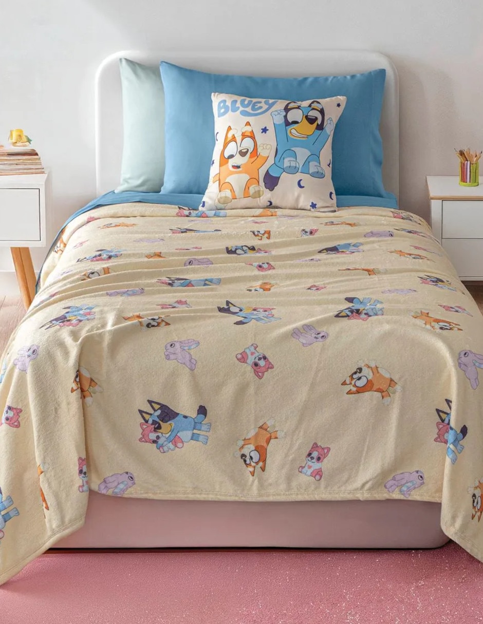 Cobertor Bluey y Bingo ligero estampado Infantil Cobertor Bluey y Bingo ligero estampado Infantil