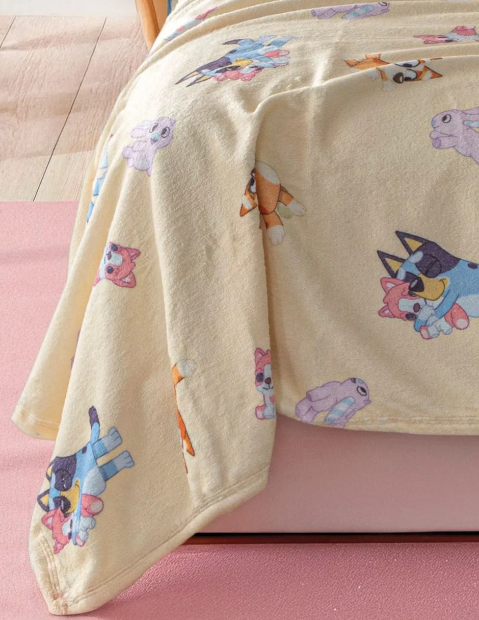 Cobertor Bluey y Bingo ligero estampado Infantil 3