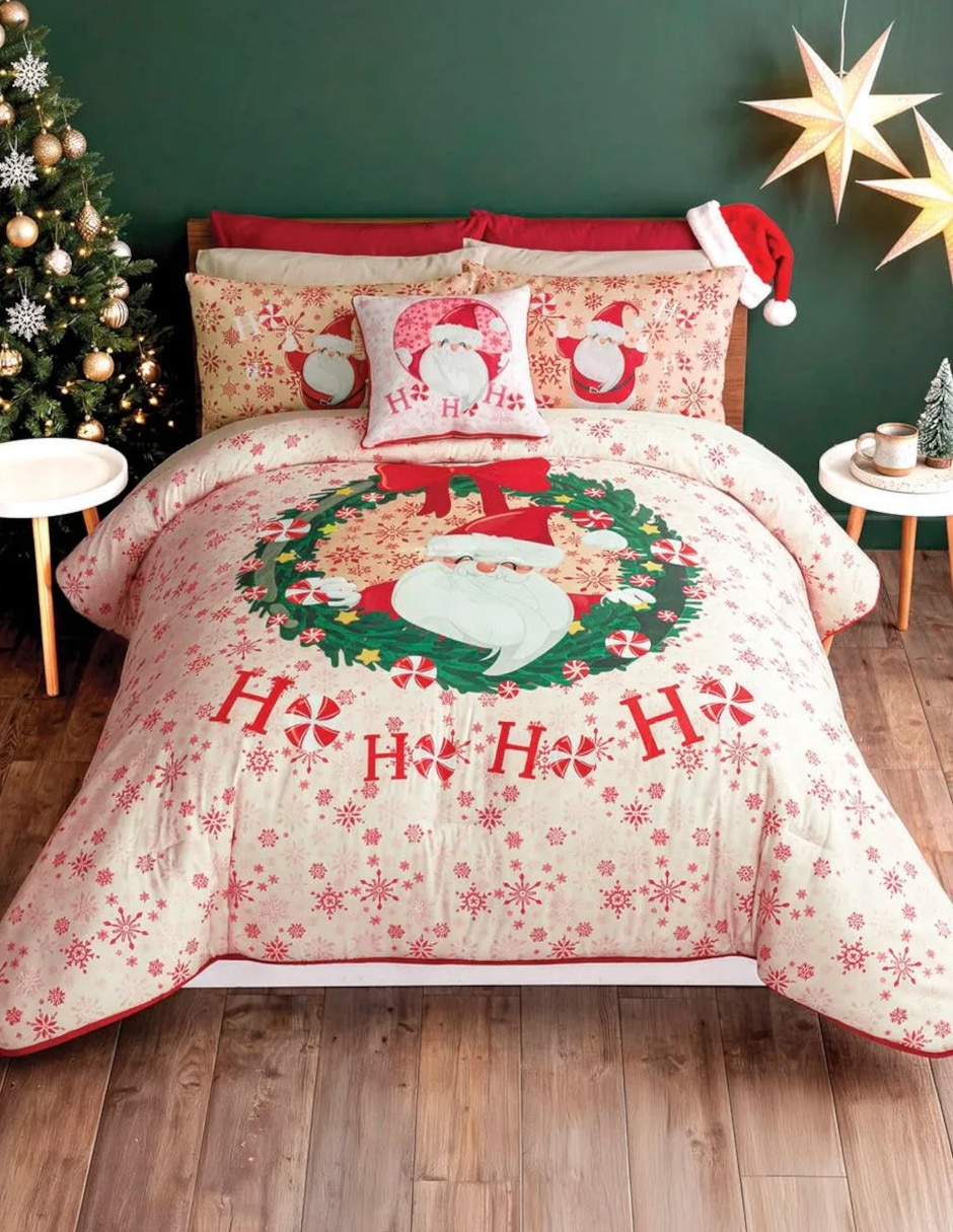 Edredón Acolchado Ho Ho Ho Navidad