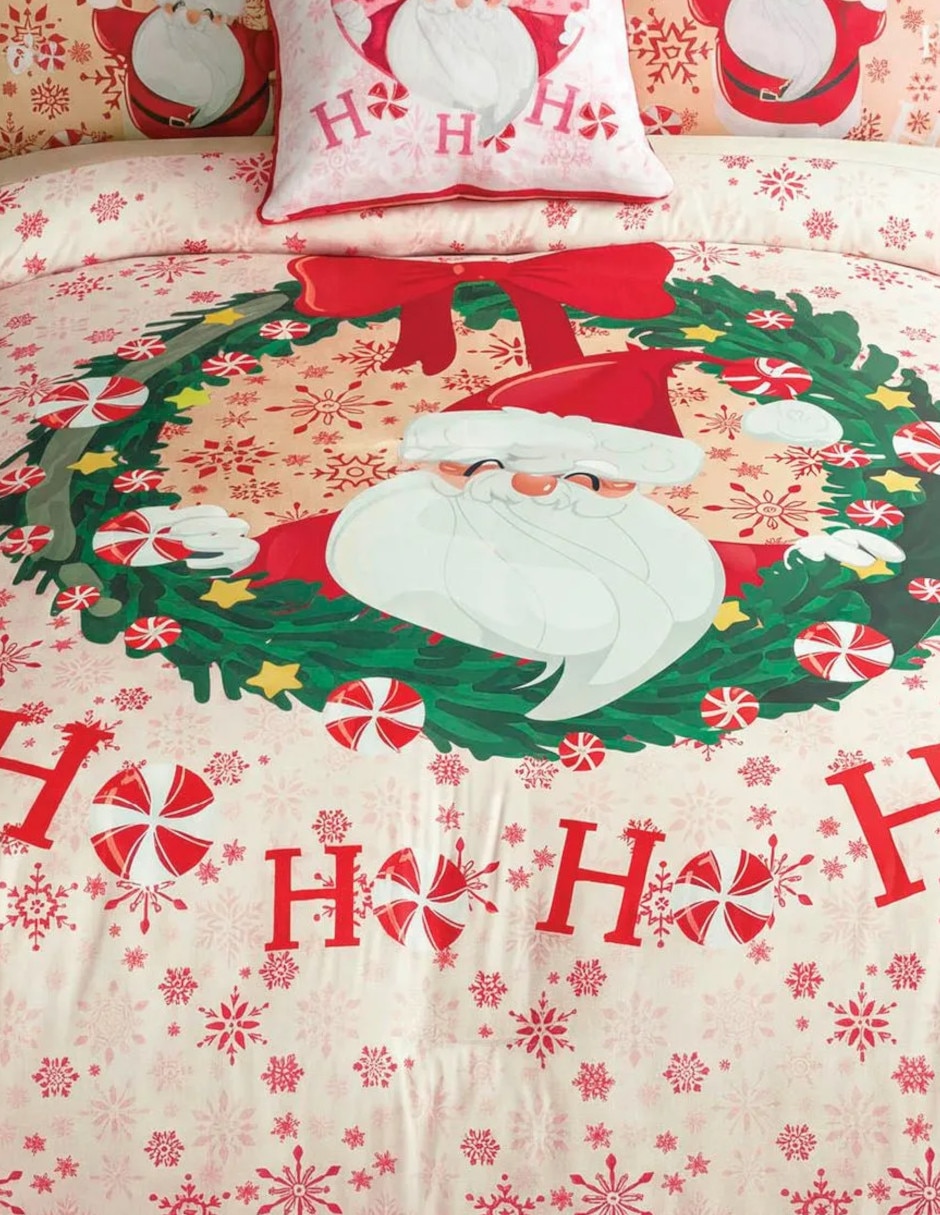 Edredón Acolchado Ho Ho Ho Navidad
