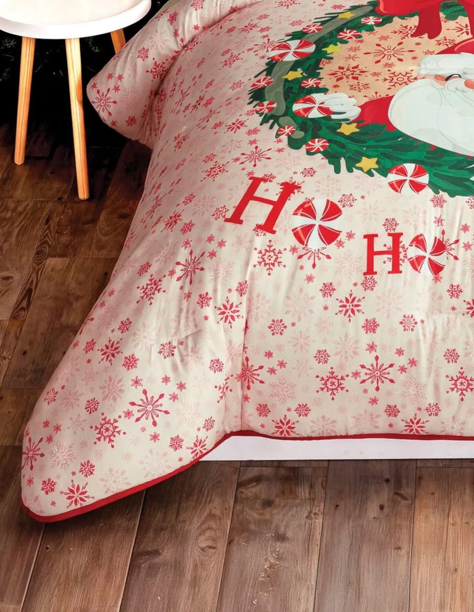 Edredón Acolchado Ho Ho Ho Navidad
