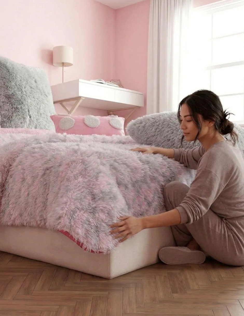 Cobertor No aplica Faux Fur Pétale estampado Texturizado 2