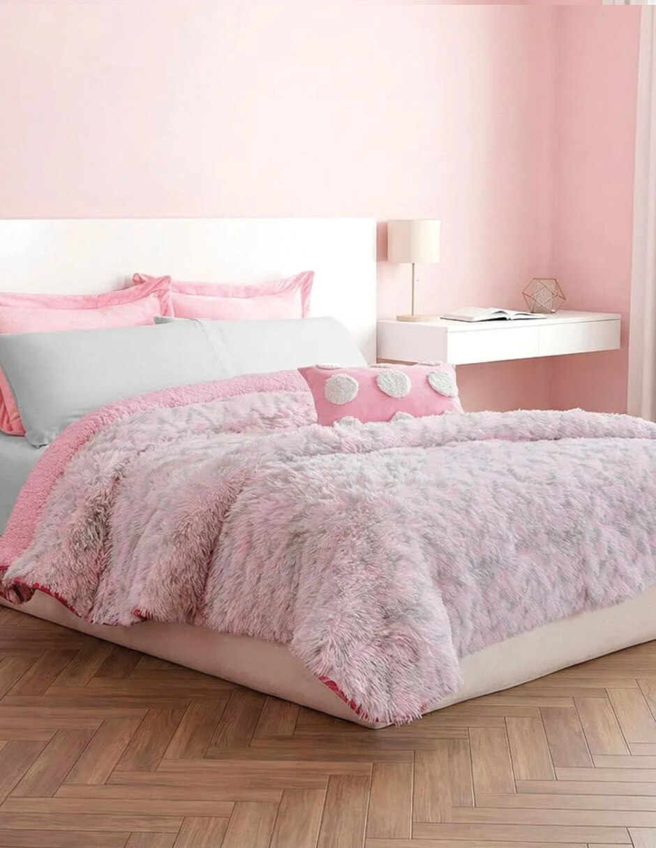 Cobertor No aplica Faux Fur Pétale estampado Texturizado 3