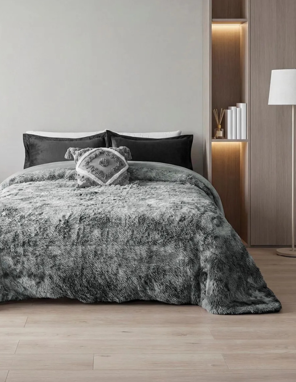 Cobertor No aplica Faux Fur Nuvola estampado Texturizado Cobertor No aplica Faux Fur Nuvola estampado Texturizado
