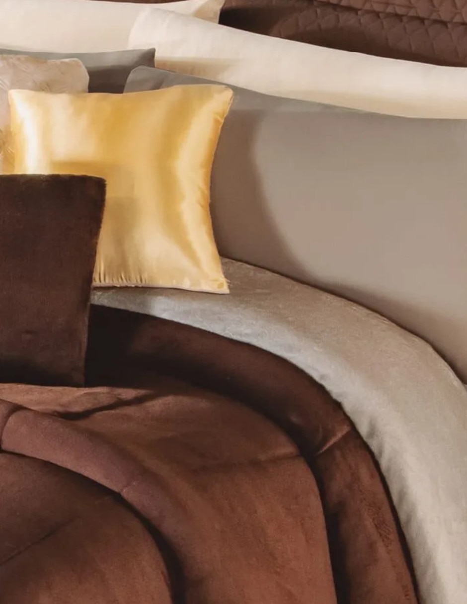 Cobertor No aplica Cozy Cocoa Almnonds estampado Liso 2