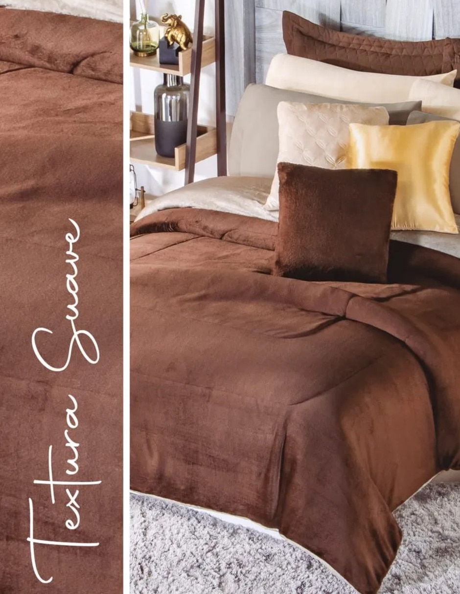 Cobertor No aplica Cozy Cocoa Almnonds estampado Liso 4