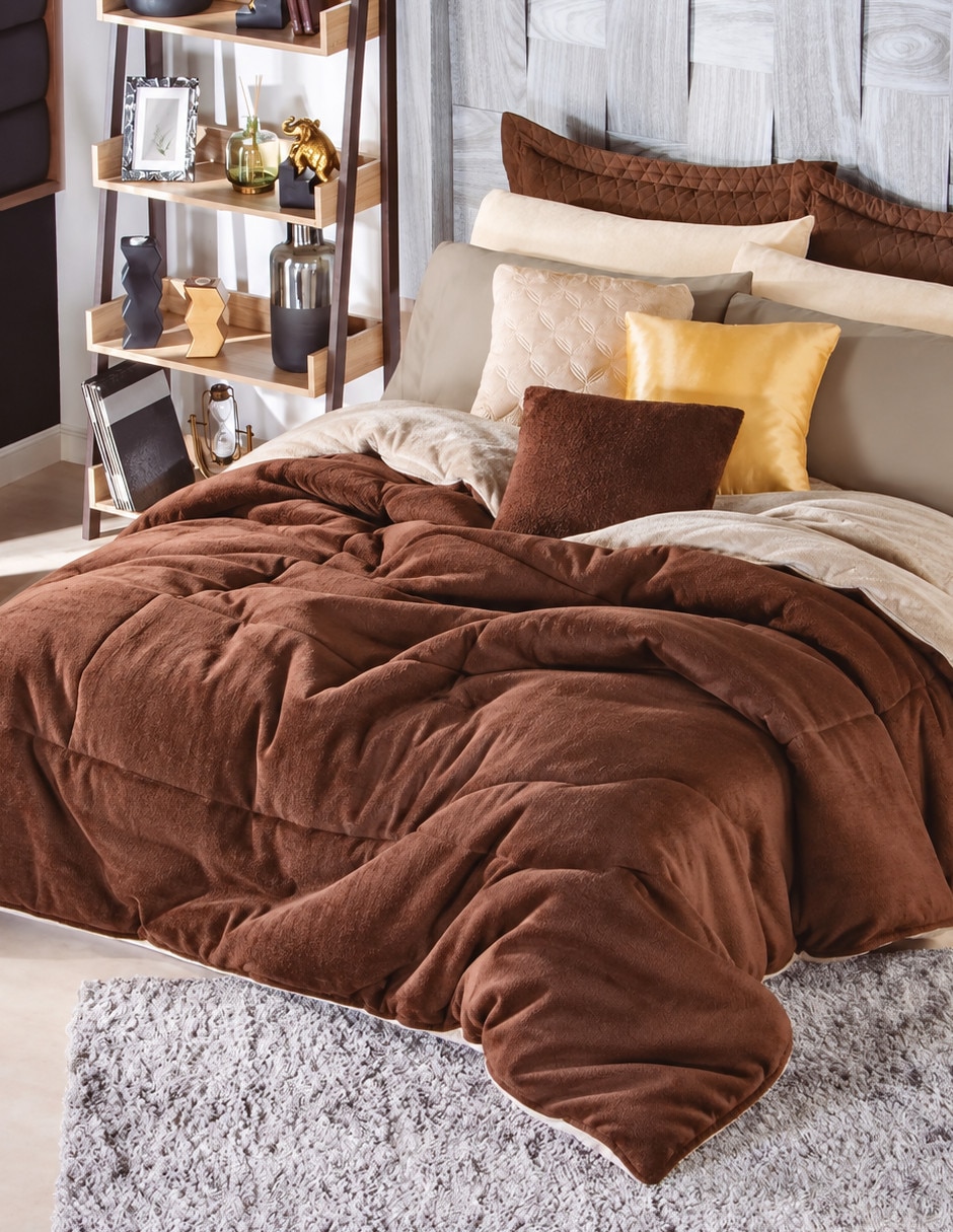 Cobertor No aplica Cozy Cocoa Almnonds estampado Liso 6
