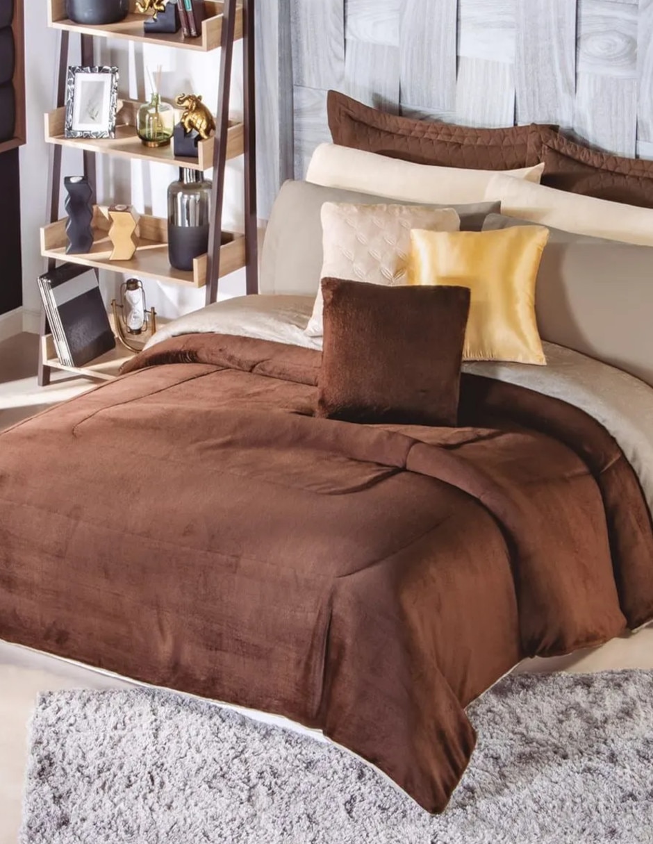 Cobertor No aplica Cozy Cocoa Almnonds estampado Liso Cobertor No aplica Cozy Cocoa Almnonds estampado Liso