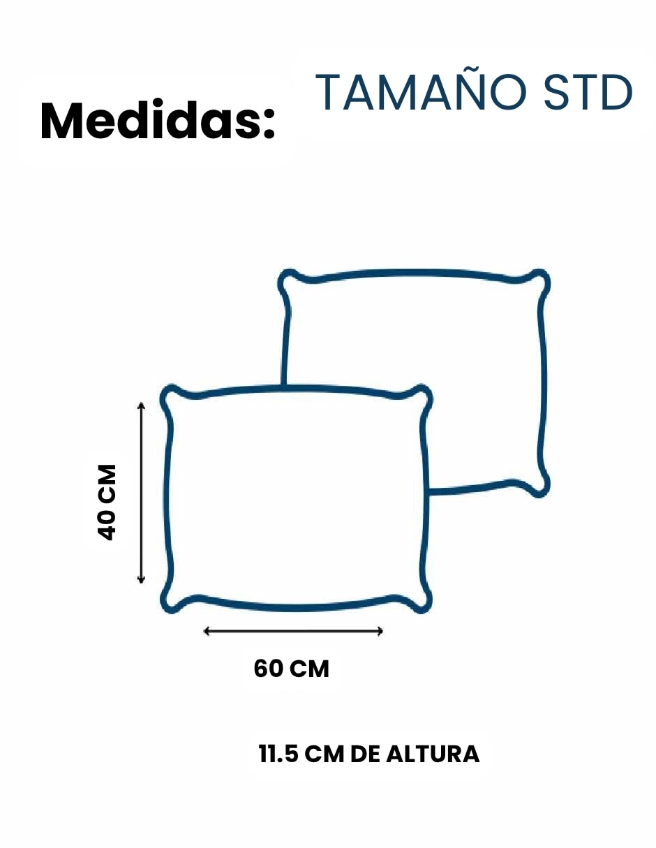 Set de almohada bluegel firmeza media 8