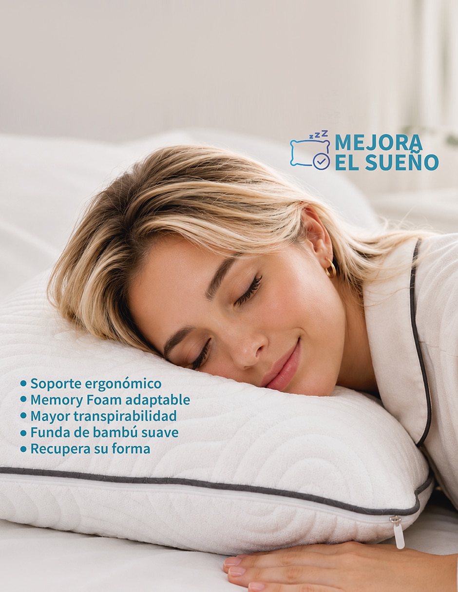 Set de almohada bluegel firmeza media 4