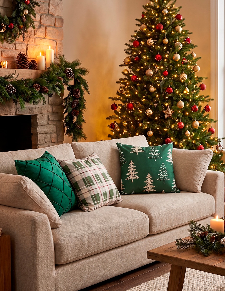 Set de cojín decorativo navideño 5