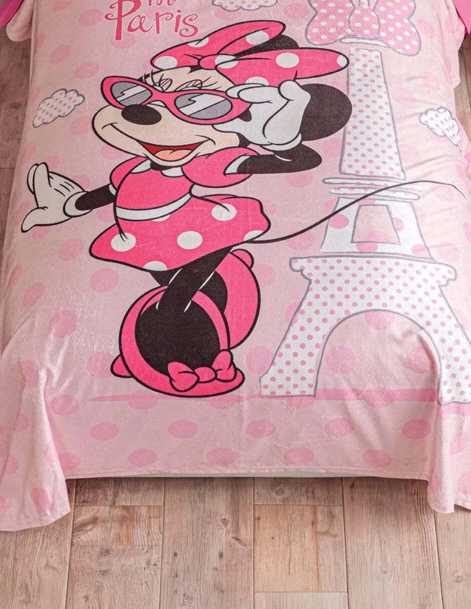 Cobertor minnie ligero minnie francia estampado infantil