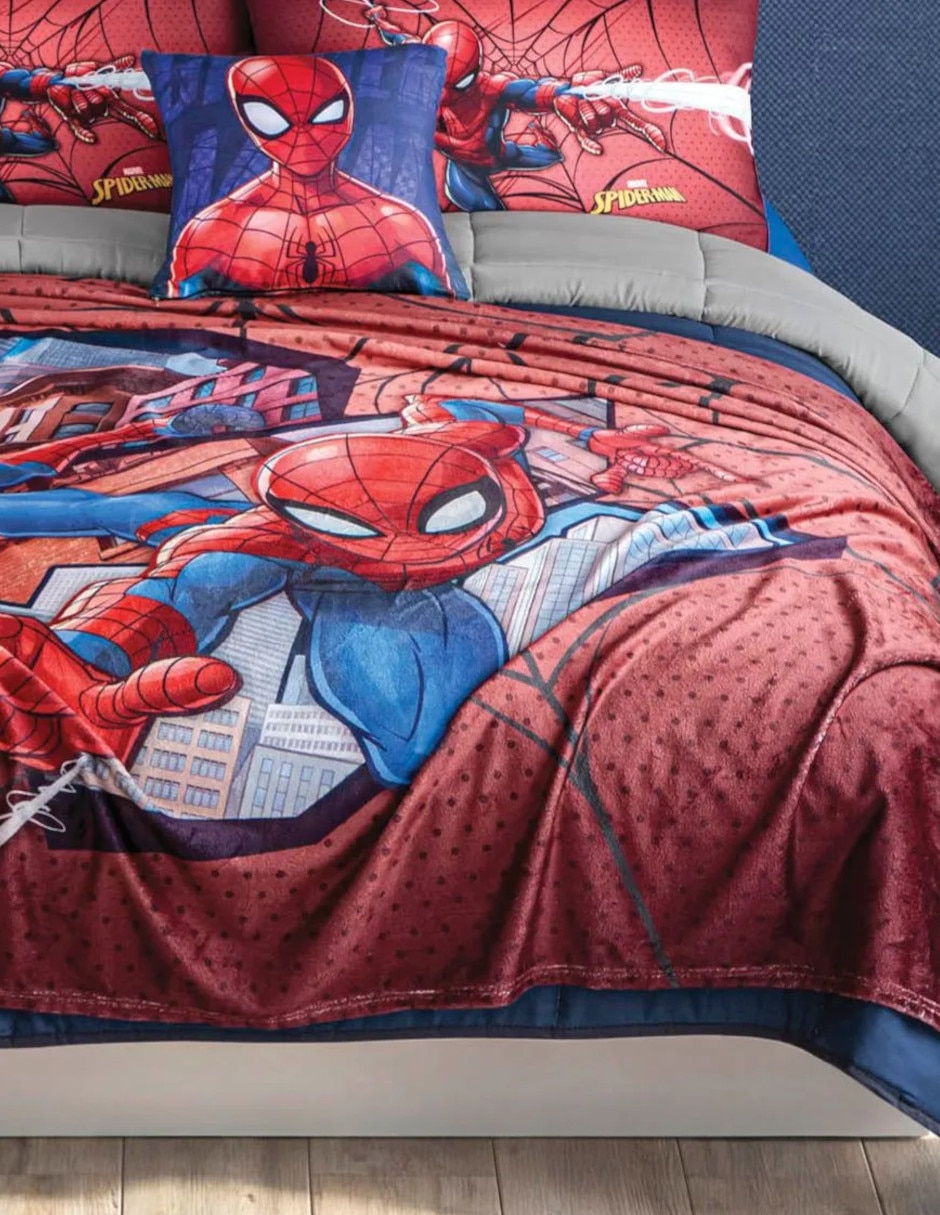 Cobertor marvel spiderman ligero spiderman pro estampado infantil 4