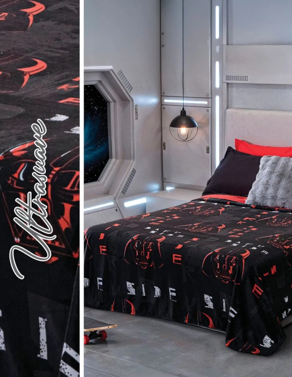 Cobertor darth vader ligero darth vader estampada 3