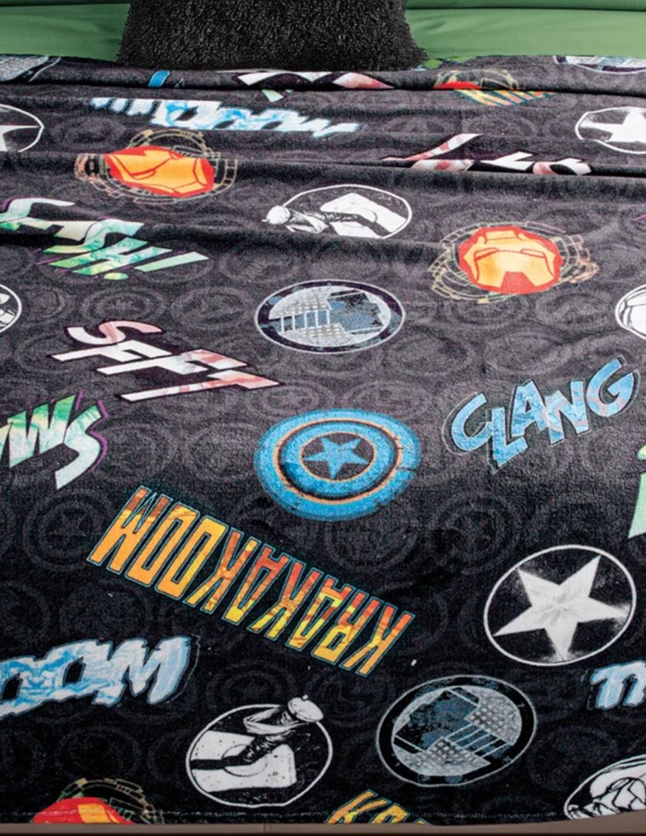 Cobertor avengers ligero avengers estampado infantil