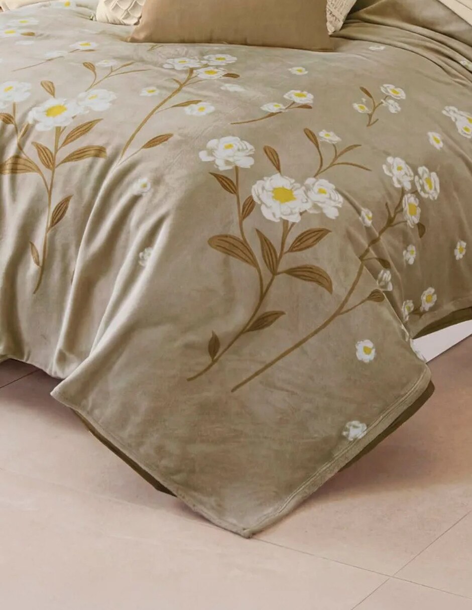 Cobertor No aplica Ligero Hanami estampado Floral 3