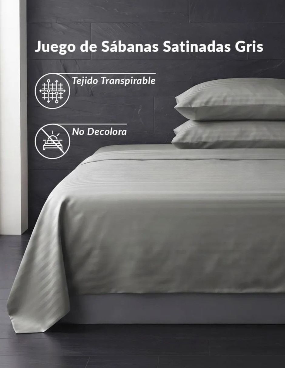 Juego de sábanas 180 g satin notte 2