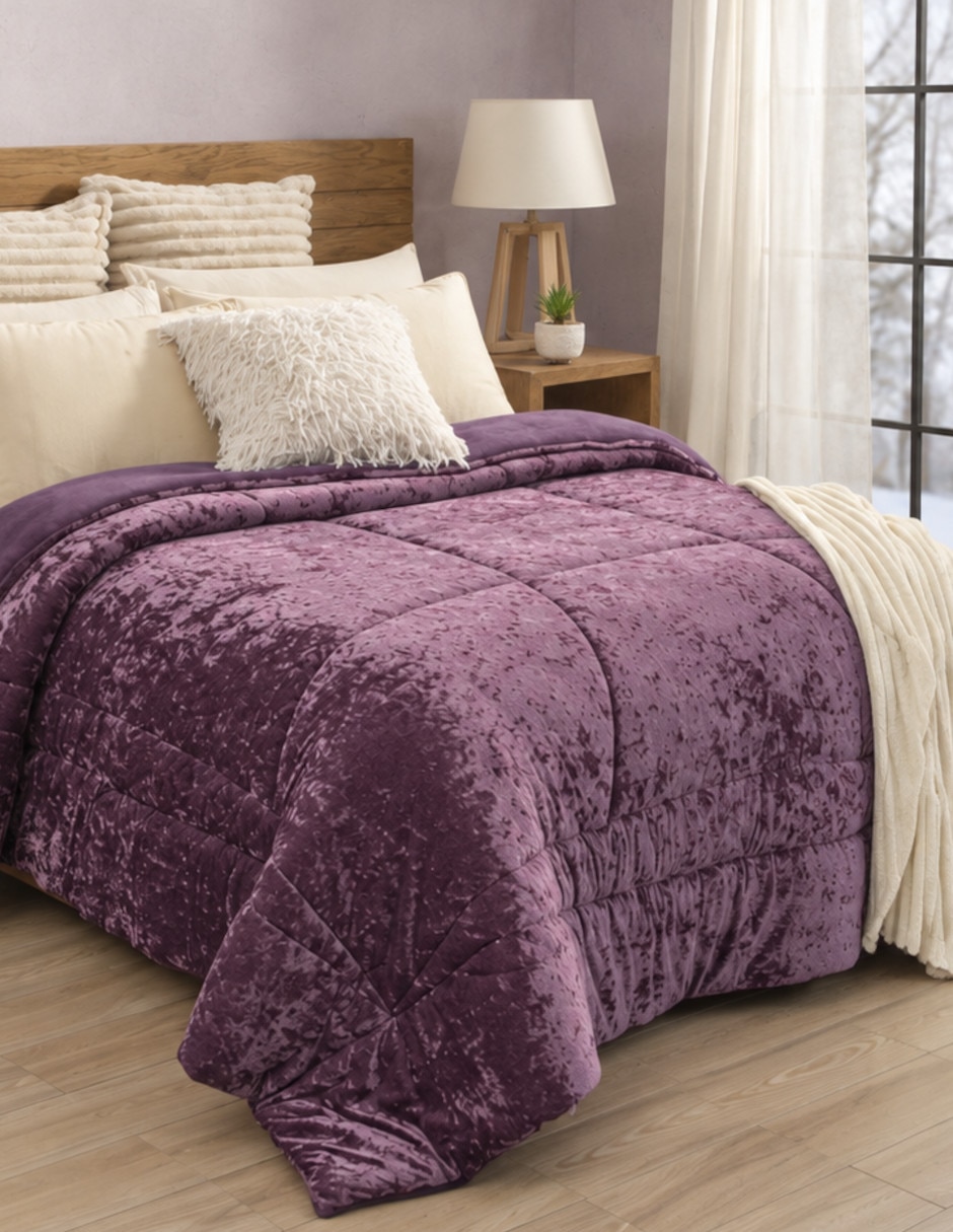 Cobertor No aplica Frosted Velvet Prugna estampado Texturizado 2