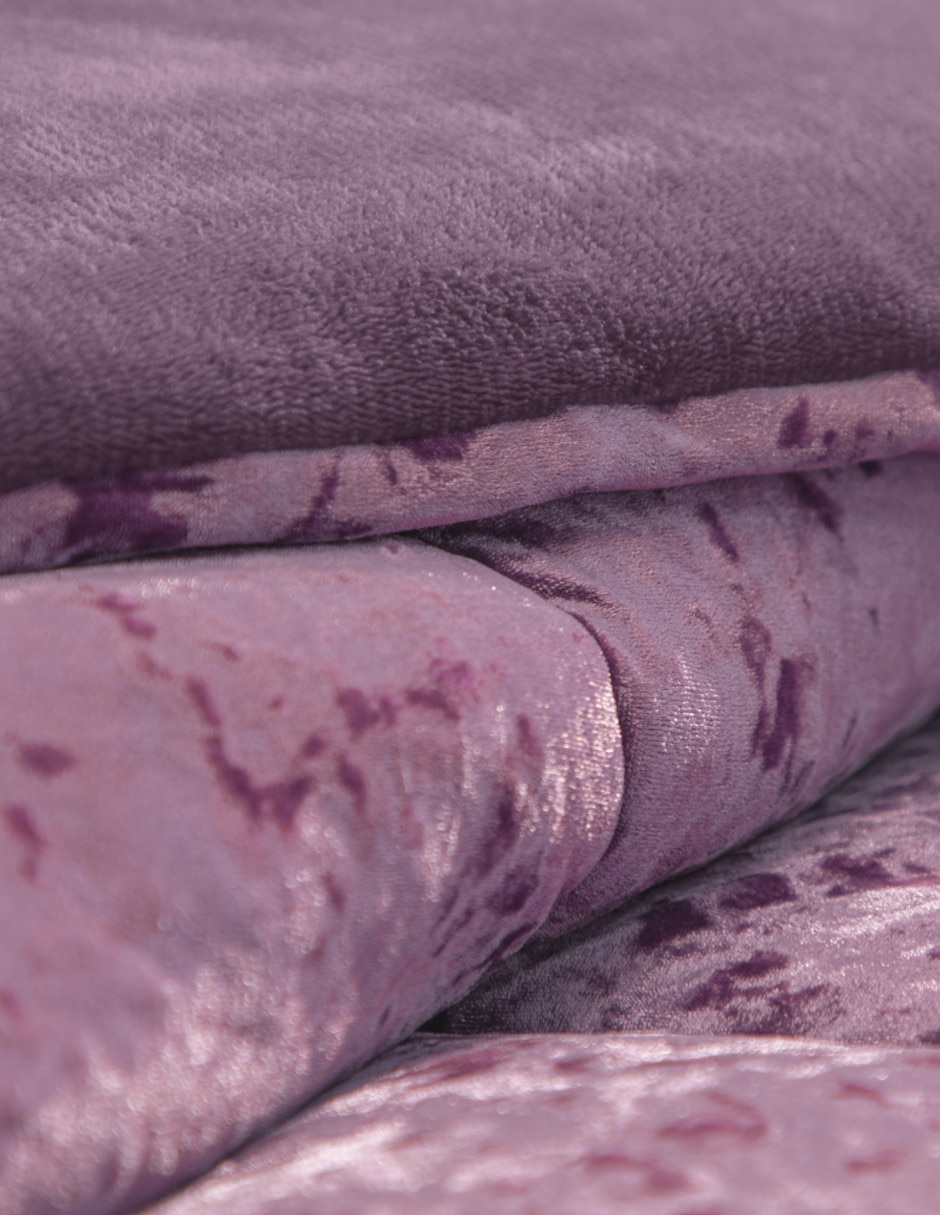 Cobertor No aplica Frosted Velvet Prugna estampado Texturizado 6