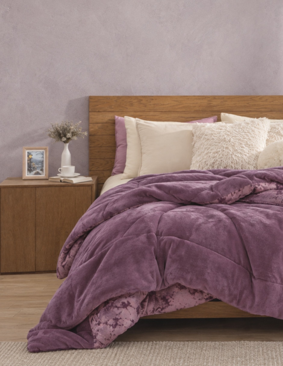 Cobertor No aplica Frosted Velvet Prugna estampado Texturizado 7