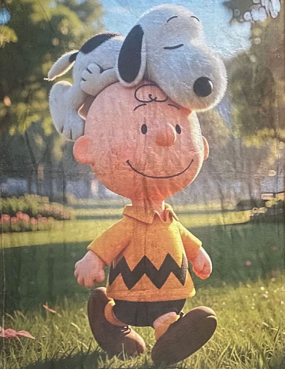 Frazada Clásica de tejido Suave Charlie Brown