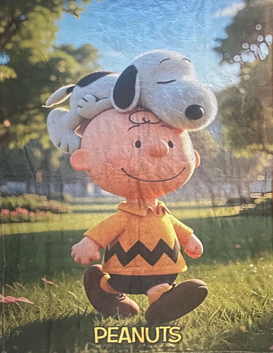 Frazada Clásica de tejido Suave Charlie Brown