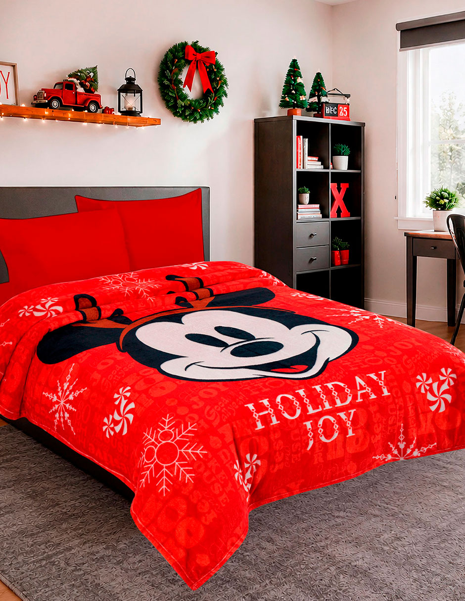 Cobertor Mickey Mouse Serenity Holiday estampado Infantil 3
