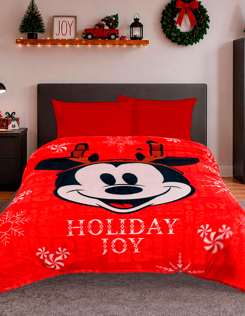 Cobertor Mickey Mouse Serenity Holiday estampado Infantil 4