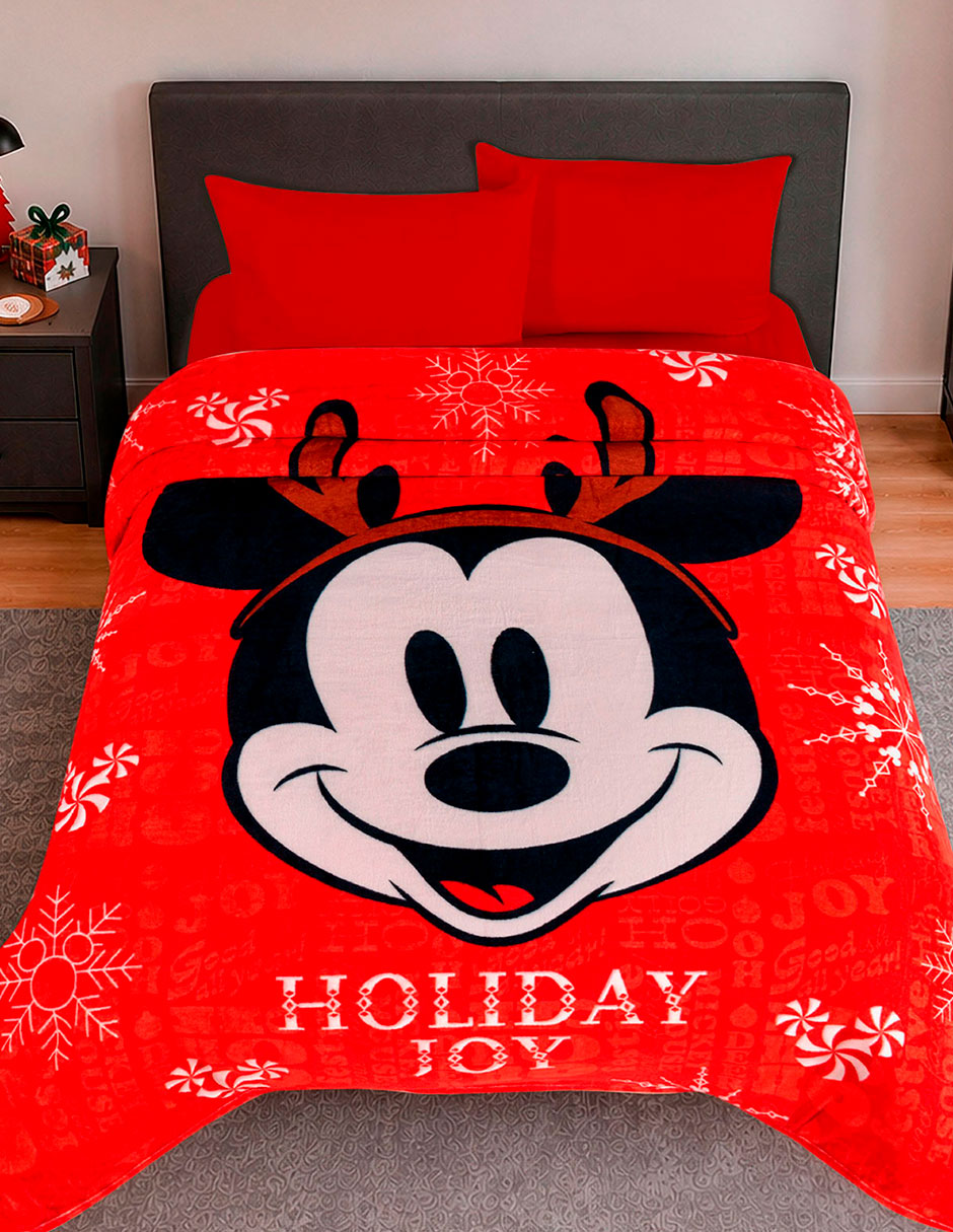 Cobertor Mickey Mouse Serenity Holiday estampado Infantil 7