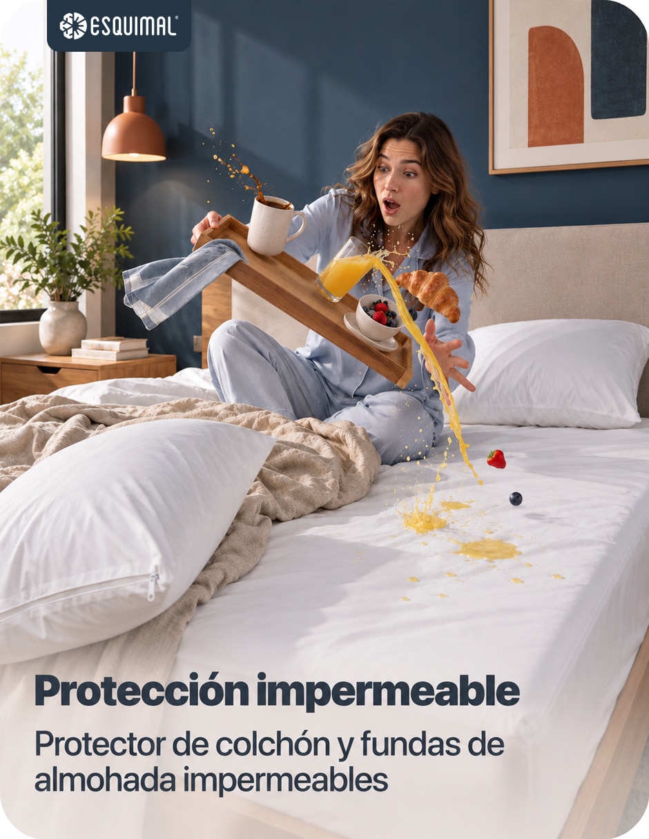Protector de colchón 100% Transpirable Acolchado impermeable 2