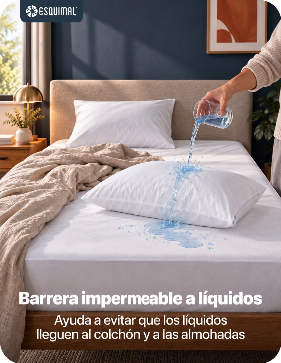 Protector de colchón 100% Transpirable Acolchado impermeable 3