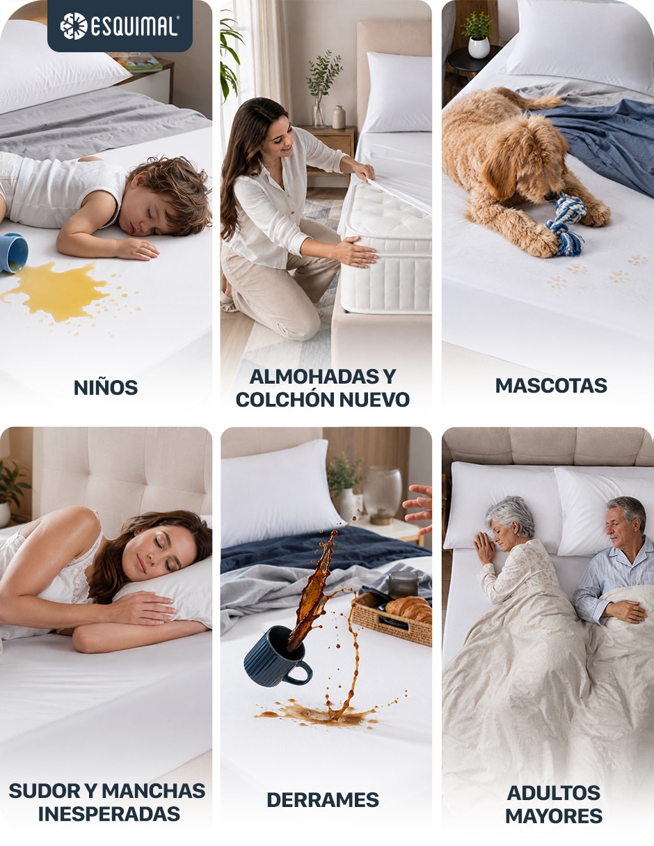 Protector de colchón 100% Transpirable Acolchado impermeable 7