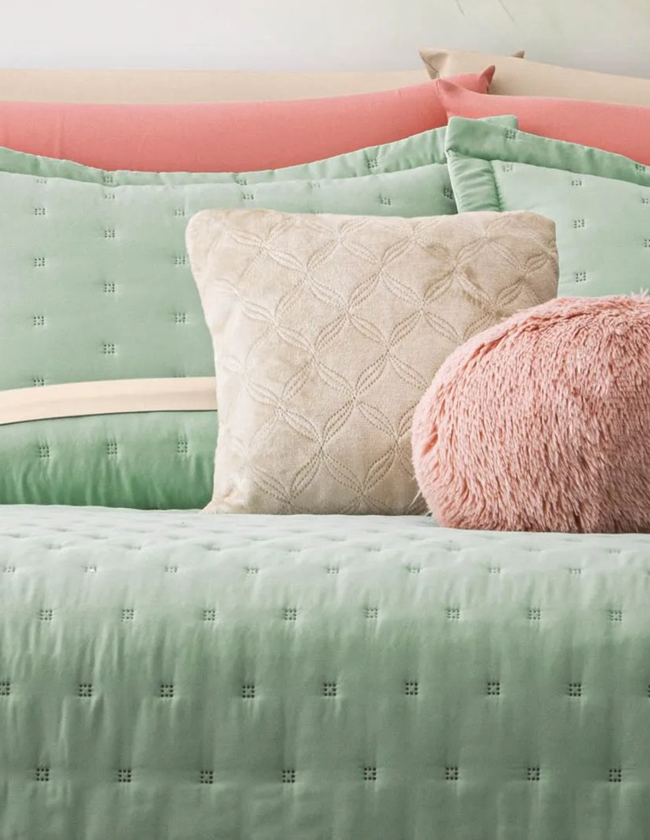 Set de colcha Volante Pistachio Cream 4