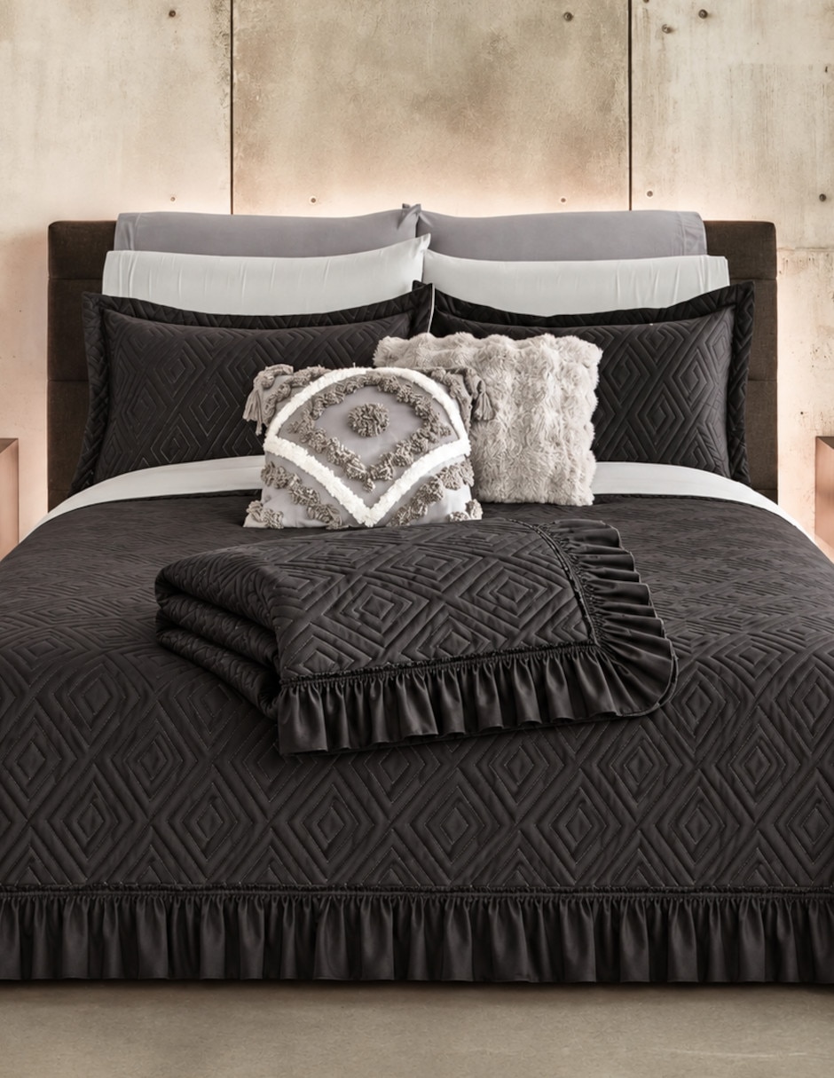 Set de colcha Volante Black Truffle 4