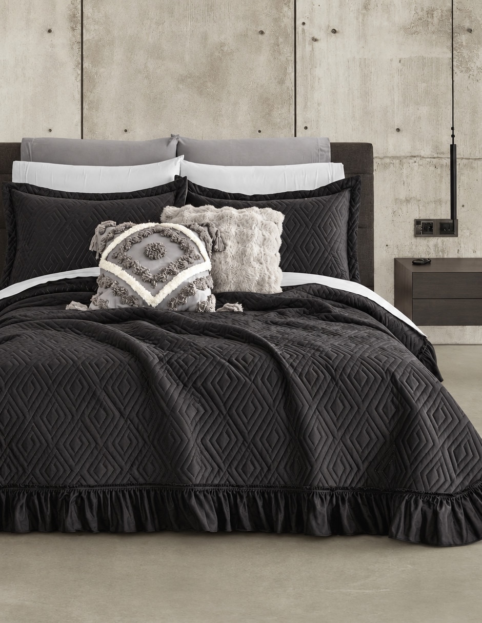 Set de colcha Volante Black Truffle 8